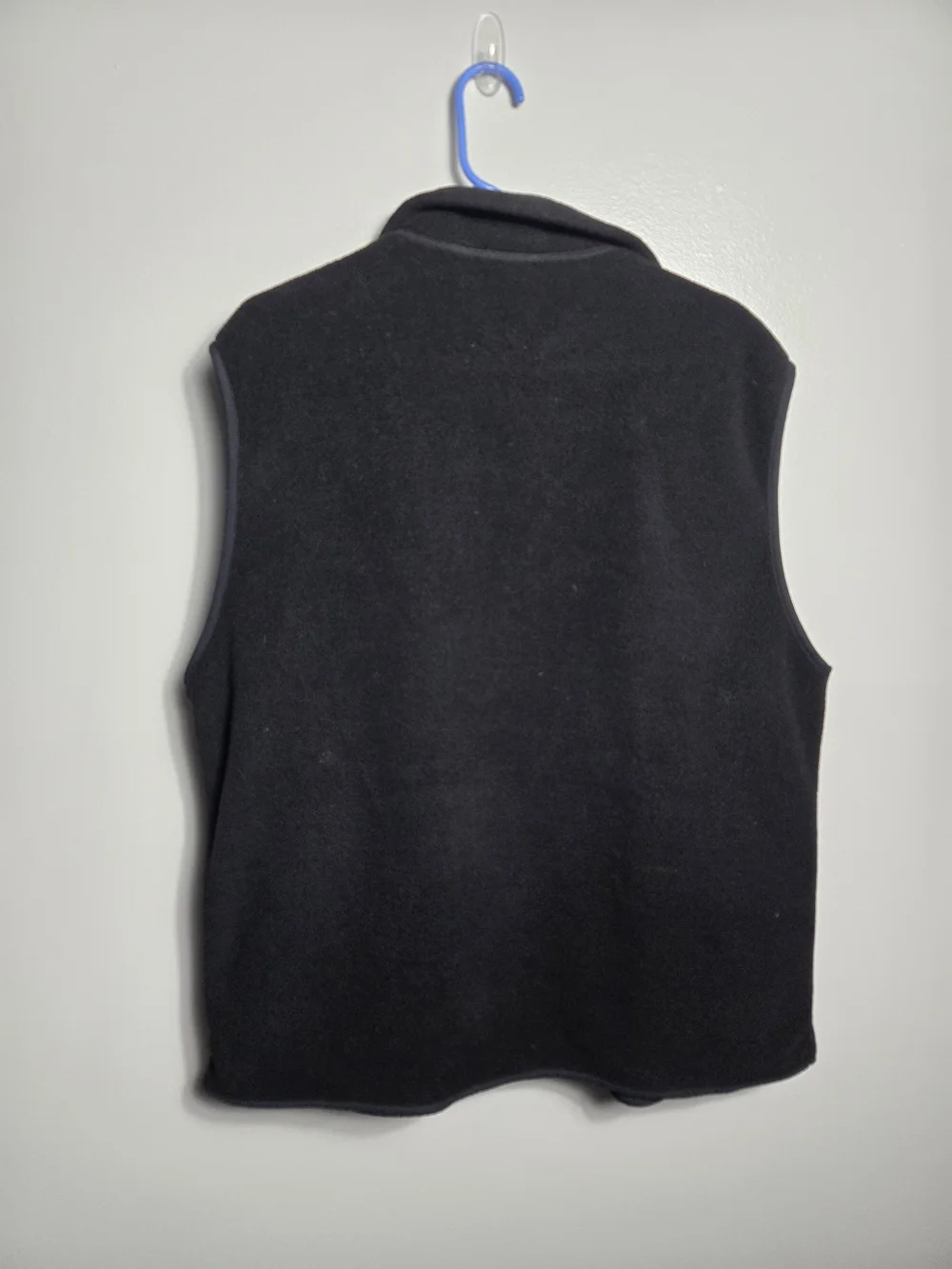 Patagonia Vintage Made in USA Black Synchilla Full Zip Fleece Vest Mens XL